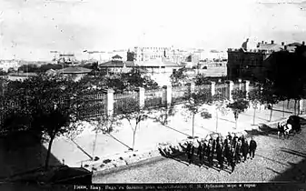 View from the Zubalashvilis house (Baku)