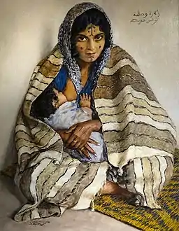 Bédouine à la couverture -  Musée des Beaux-Arts de Narbonne