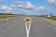 The 176th km of A322 highway near Shipunovo in Shipunovsky District of Altai Krai