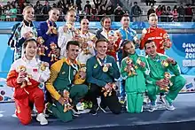 Team Simone Biles, gold medal