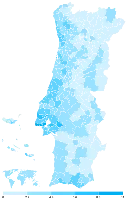 Share of the Liberal Initiative (IL) by municipality