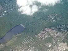 Aerial view of Orange Reservoir