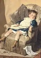 Alfred Cluysenaar, Portrait of the Artist's Son André, 1878, oil on canvas, 111 × 81.5&nbsp;cm, Royal Museums of Fine Arts of Belgium 2647.