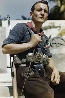 An Italian partisan in Florence (1944)