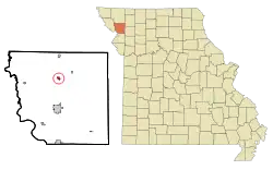 Location of Rosendale, Missouri