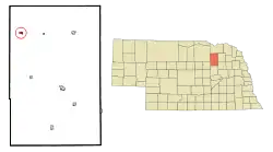 Location of Orchard, Nebraska