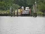A view of the ferry landing in Westport, OR