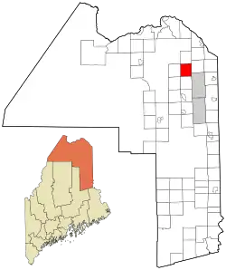 Location of New Sweden, Maine