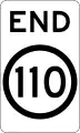 (R4-12) End of 110&nbsp;km/h Speed Limit