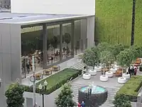 Apple Store on Union Square, back entrance and plaza.