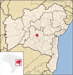 Location in Bahia state