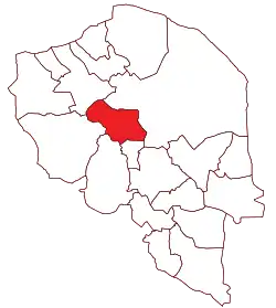 Location of Bardsir County in&nbsp;Kerman&nbsp;province