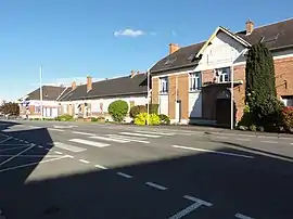 Town hall and school