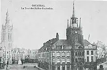 The Cloth Halls in 1897 on today's Grote Markt