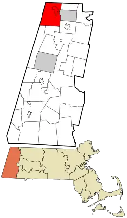 Location in Berkshire County and the state of Massachusetts