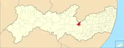 Location in Pernambuco state