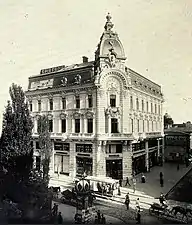 Anker Building on Calea Victoriei, c.1900, by Leonida Negrescu, demolished in April 1939 by Carol II to make space for the Revolution Square