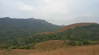 View of Mt. Dalara, the tallest mountain in Busuanga Island from Mt. Tapyas in Coron Town