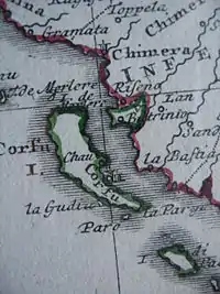 The Venetian Exclave surrounded by the Ottomans.