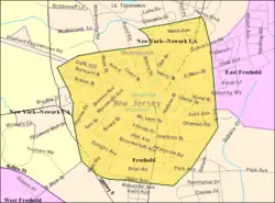 Census Bureau map of Freehold Borough, New Jersey
Interactive map of Freehold Borough, New Jersey