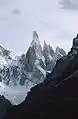 Cerro Torre 3,133&nbsp;m (south flank ~2,150&nbsp;m), Patagonia, Argentina/Chile
