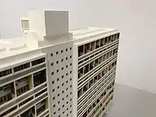 Le Corbusier's 1958 model for Unité d'habitation "Typ Berlin"