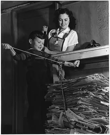 Conservation of waste paper will save millions annually for Uncle Sam.