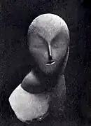 Constantin Brâncuși, Une Muse, 1912, plaster, 45.7&nbsp;cm (18 in.) Armory Show postcard. Exhibited: New York (no. 618); The Art Institute of Chicago (no. 26) and Boston, Copley Hall (no. 8)