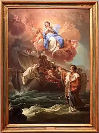 St. Nicholas saves the castaways, 1746, Pinacoteca metropolitana di Bari