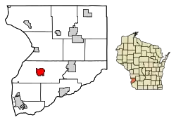 Location of Eastman in Crawford County, Wisconsin.