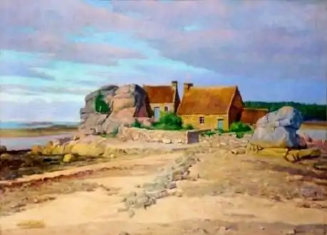 Henri Delavallée's  Maisons en Bretagne.  Houses in Brittany