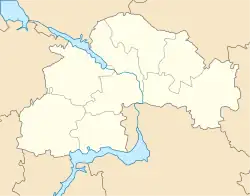 Dniprovske is located in Dnipropetrovsk Oblast