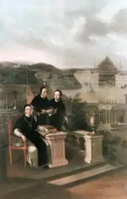 1794–95: Abbott Marian Reutter&nbsp;[de] with the Lyceum teachers of Steinamanger