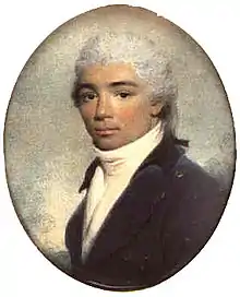 Gentleman in dark blue coat (c. 1800)