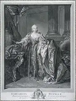 Empress Elisabeth; after Louis Tocqué, 1761