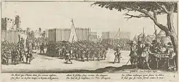 Plate 2: L'enrôlement des troupes (Enrolling the troops)