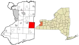 Location in Erie County and the state of New York.