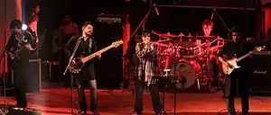 Famous band 'Lalon' performing on a cultural program arranged by Puja Udjapon Porshod-2013