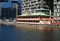 Floating restaurant, Millwall Dock, August 2013