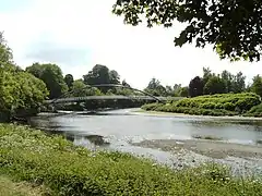 Footbridge over the River Nith Walkway linking Castledykes and Troqueer