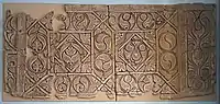 Panel of carved stucco wall decoration from Samarra (9th century) in Style B (from the Museum of Islamic Art, Berlin)