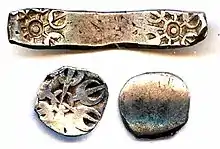 Early punch-marked coins of Gandhara, Taxila-Gandhara region.