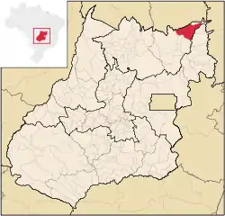 Location in Goiás state