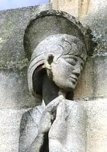 Close-up of “Piety”, by Dennis Huntley
