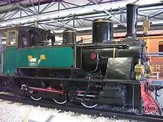 Preserved 1902 Krauss steam locomotive No.&nbsp;10 at the Israel Railway Museum