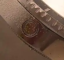 An integrated, automatically operating helium release valve as used by Rolex for their latest version of the Rolex Sea-Dweller, the Deepsea.