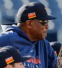 Dusty Baker was the manager of the Astros from 2020 to 2023. He led the Astros to the 2021 and 2022 AL pennants - their first consecutive trips to the World Series in team history; he won the 2022 World Series with the team, their second title in five years.