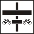 H-111Priority for cyclists crossing the road