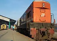 An Indonesian BB201 Locomotive at Kroya station