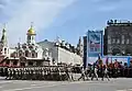 A 70-man formation of servicemen in the Special Forces, led by Major Mehdi Mahmudov, marching into Red Square.